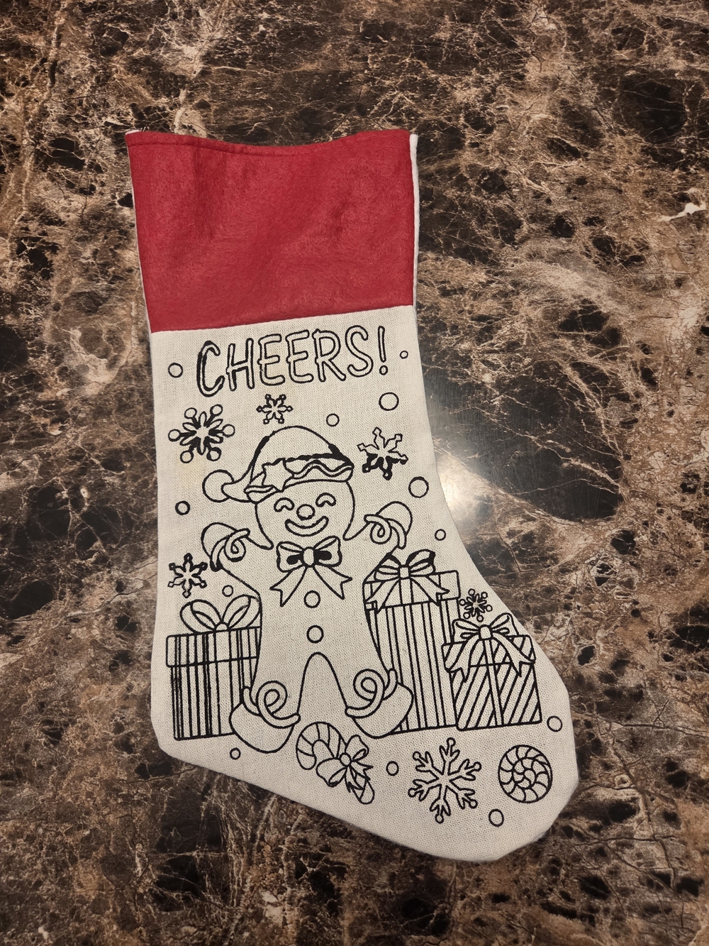 Christmas Gingerbread Man Stocking